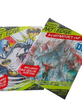 Crayola Art with Edge:Justice League, Batman Coloring Books,Teens Adults, Sealed